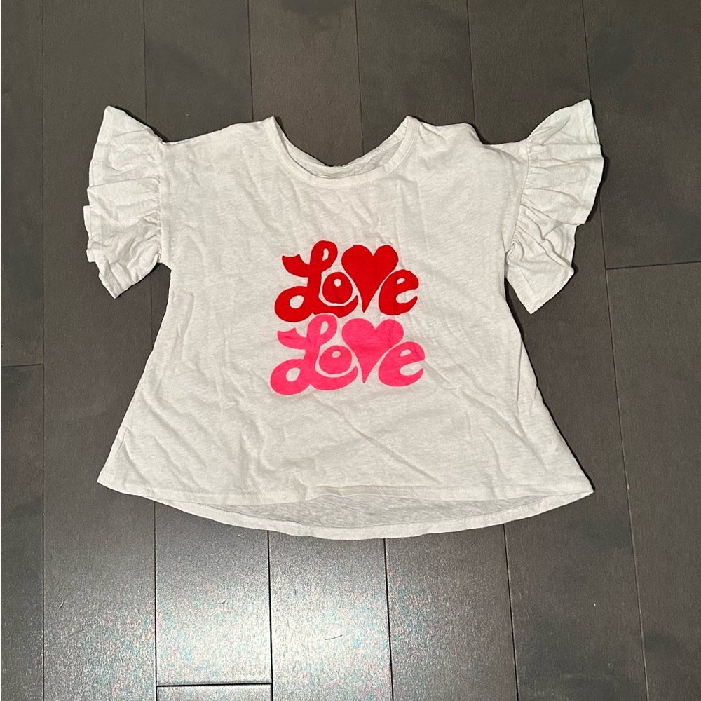Tucker and Tate love ruffle tshirt 4T